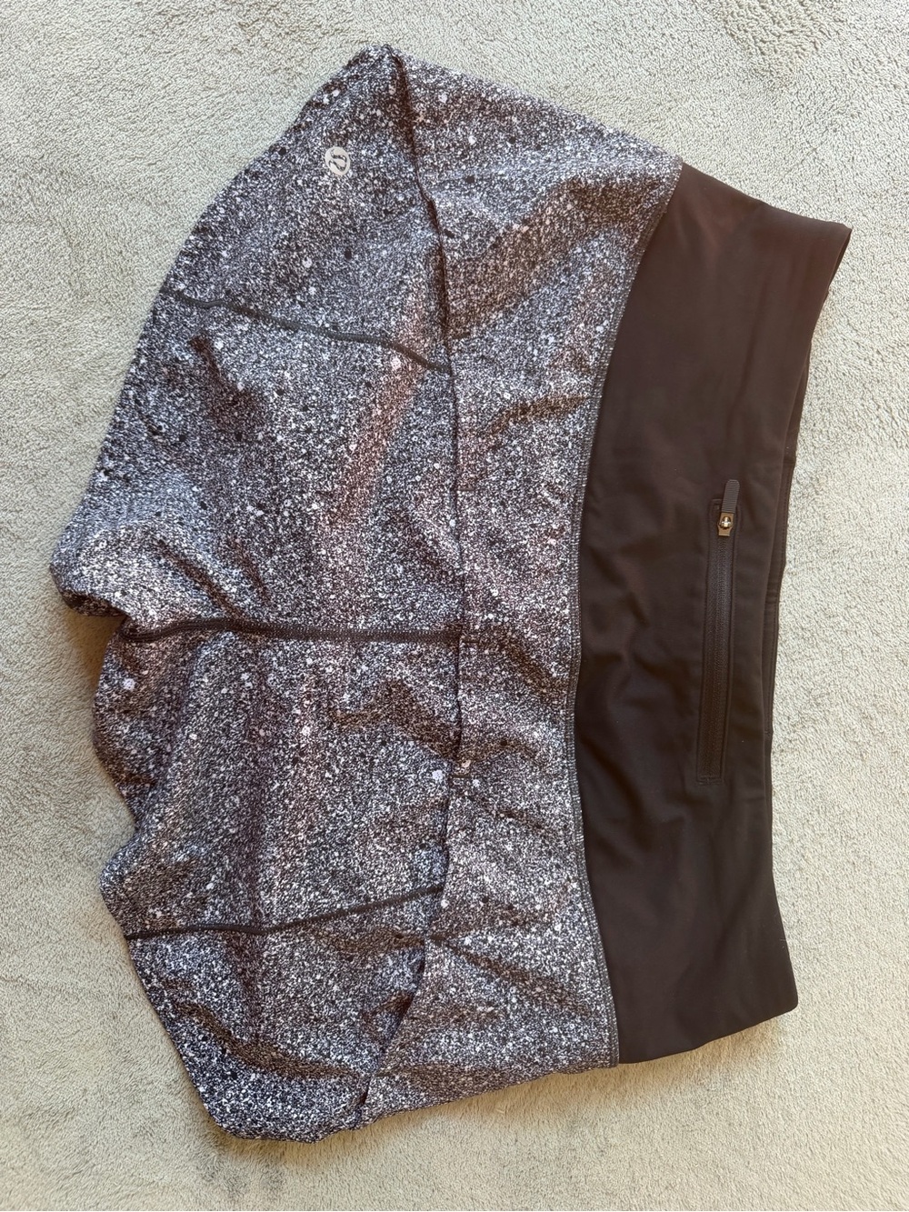 lululemon athletica Black & White Speckle Shorts